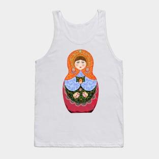 Matryoshka nesting doll merch Russian folk art Tank Top